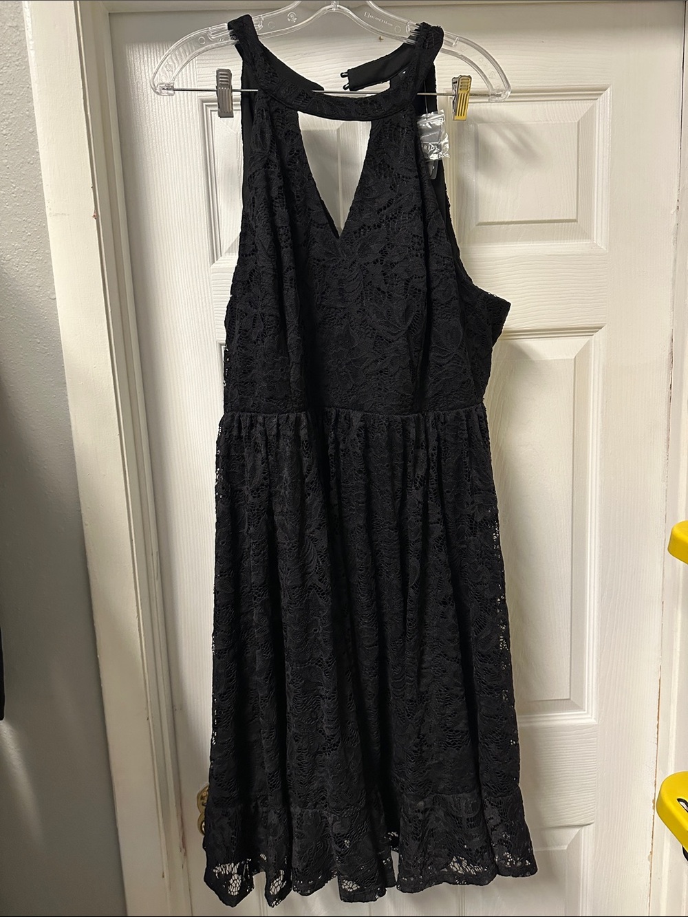 torrid Black Lace Halter-Style Womens Dress